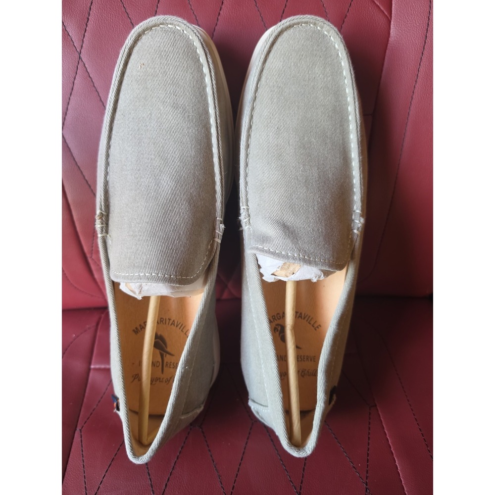 Margaritaville Men's Camillo Canvas Slip On Boat Shoes Loafers Size 9